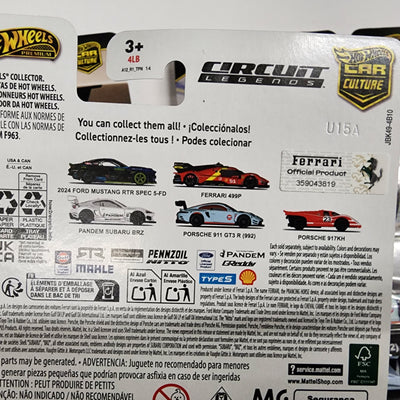 CIRCUIT LEGENDS * Set of 5 Cars * 2025 Hot Wheels Car Culture Case K