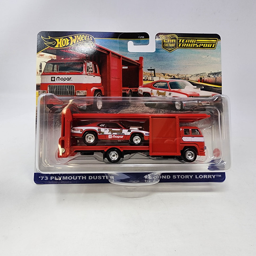 73 Plymouth Duster & Second Story Lorry * 2025 Hot Wheels Team