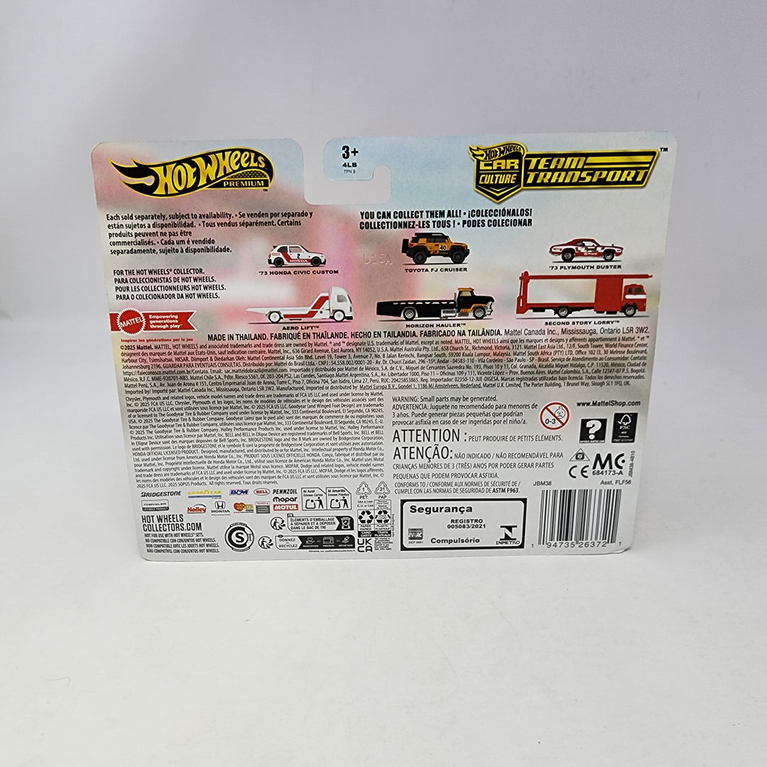 73 Plymouth Duster & Second Story Lorry * 2025 Hot Wheels Team