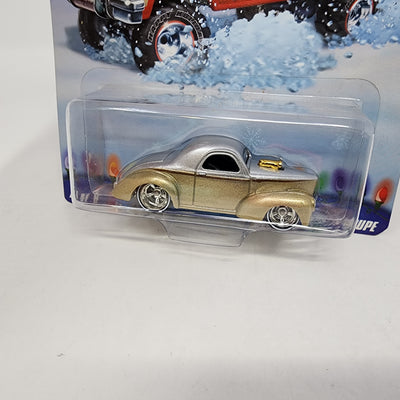 Custom '41 Willys Coupe * Gold * Hot Wheels Holiday Rods 2009