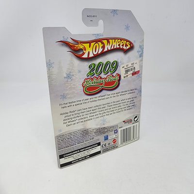 Custom Volkswagen Beetle * White/Silver * Hot Wheels Holiday Rods 2009