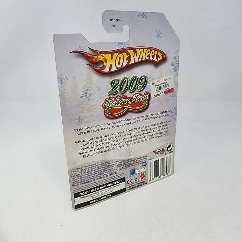 Custom Volkswagen Beetle * White/Silver * Hot Wheels Holiday Rods 2009