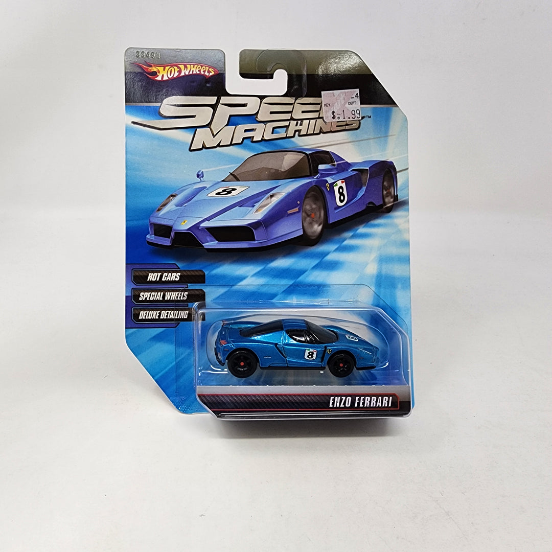 Enzo Ferrari * Blue * Hot Wheels Speed Machines – Wheelcollectors LLC