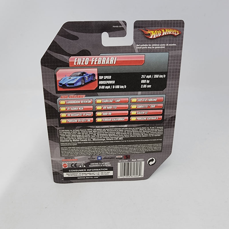 Enzo Ferrari * Blue * Hot Wheels Speed Machines