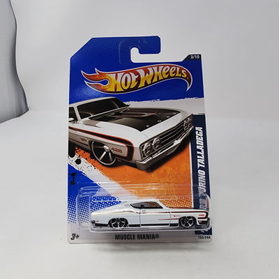 '69 Ford Torino Talladega #103 * White * Hot Wheels 2012