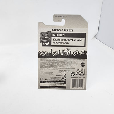 Porsche 993 GT2 #174 * WHITE * Hot Wheels 2021