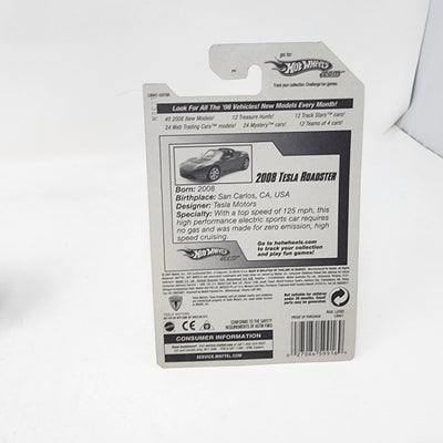 2008 Tesla Roadster #26 * Blue * Hot Wheels 2008