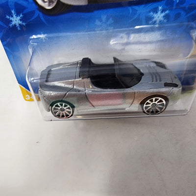 2008 Tesla Roadster #26 * Target Snow Card * Hot Wheels 2008