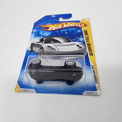 2008 Tesla Roadster #26 * Target Snow Card * Hot Wheels 2008