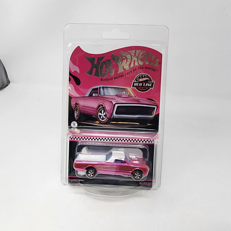 Custom Fleetside * PINK * Brown/Black * Hot Wheels Red Line Club RLC