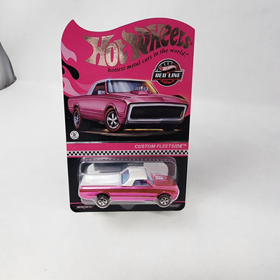 Custom Fleetside * PINK * Brown/Black * Hot Wheels Red Line Club RLC