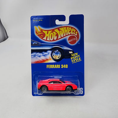 Ferrari 348 #226 * PINK w/ Silver UH Rims * Hot Wheels Blue Card