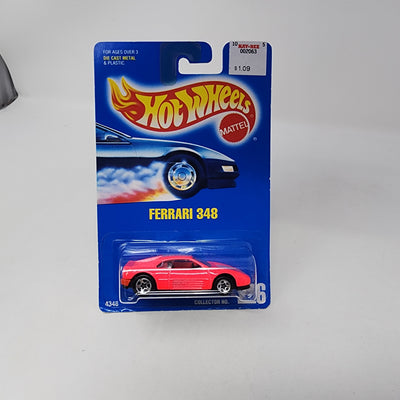 Ferrari 348 #226 * PINK w/ 5sp Rims * Hot Wheels Blue Card