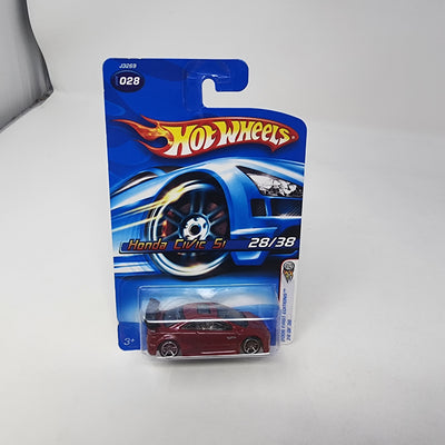 Honda Civic Si #28 * RED * Hot Wheels 2006