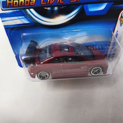 Honda Civic Si #28 * RED * Hot Wheels 2006
