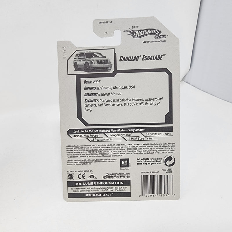 Cadillac Escalade * WHITE * Hot Wheels 2008