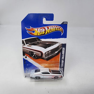 '69 Ford Torino Talladega #103 * WHITE * Hot Wheels 2011