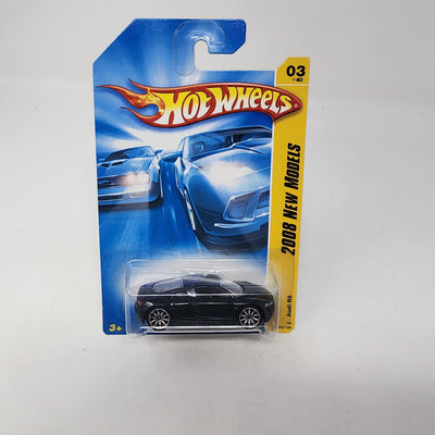 Audi R8 #3 * Black w/ 10sp Rims * Hot Wheels 2008
