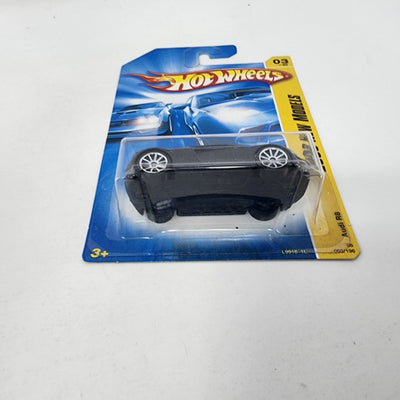 Audi R8 #3 * Black w/ 10sp Rims * Hot Wheels 2008
