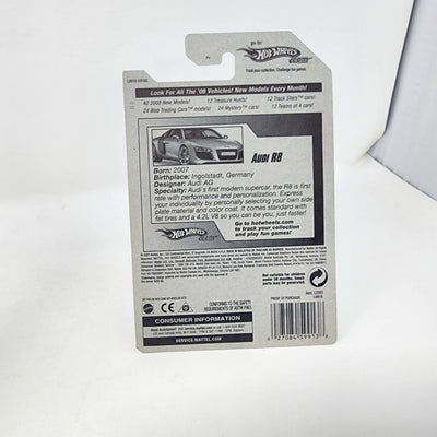 Audi R8 #3 * Black w/ 10sp Rims * Hot Wheels 2008