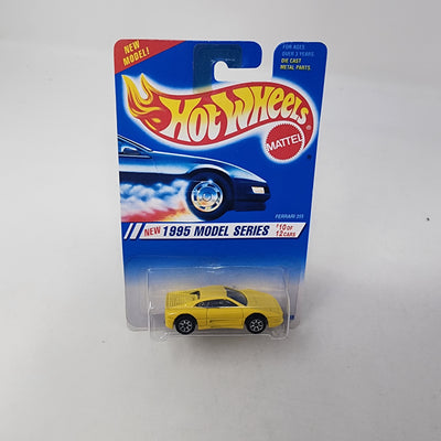 Ferrari 355 #350 * Yellow w/ 7sp Rims * Hot Wheels Blue Card