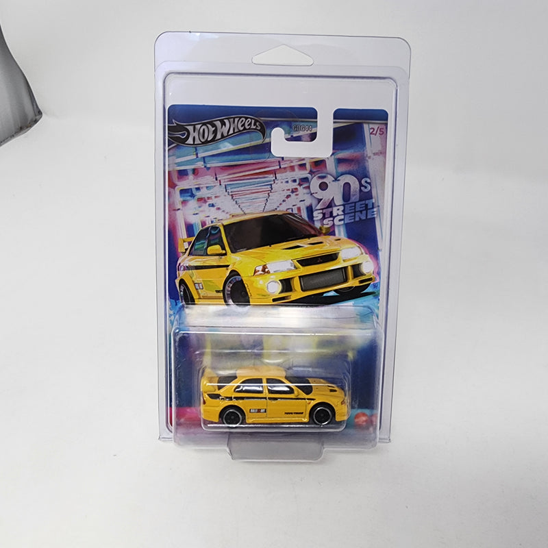 Mitsubishi Lancer Evolution VI * Yellow * Hot Wheels 90s Street Scene