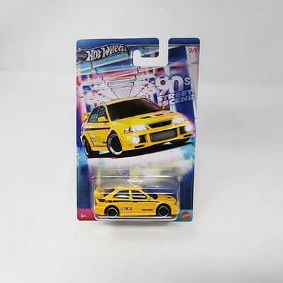 Mitsubishi Lancer Evolution VI * Yellow * Hot Wheels 90s Street Scene