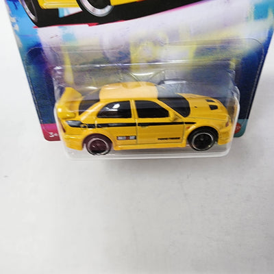 Mitsubishi Lancer Evolution VI * Yellow * Hot Wheels 90s Street Scene