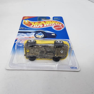 Ferrari 355 #350 * Yellow w/ 3sp Rims * Hot Wheels Blue Card