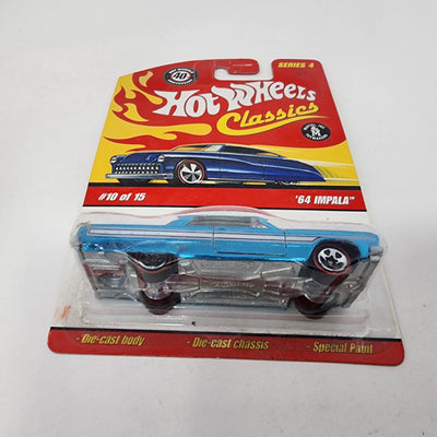 '64 Impala #10 * Ice Blue * Hot Wheels Classics