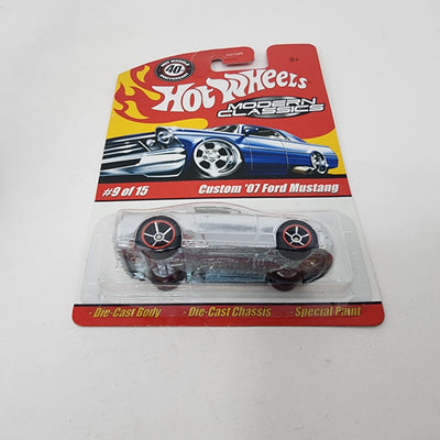 Custom '07 Ford Mustang #9 * Chrome * Hot Wheels Modern Classics