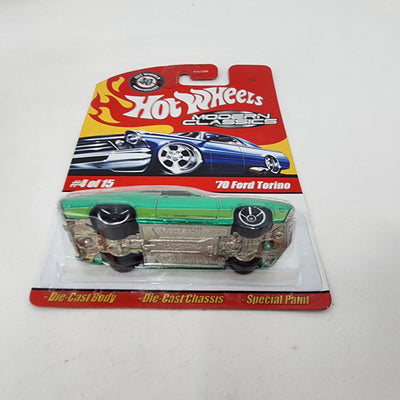 '70 Ford Torino #4 * Green * Hot Wheels Modern Classics