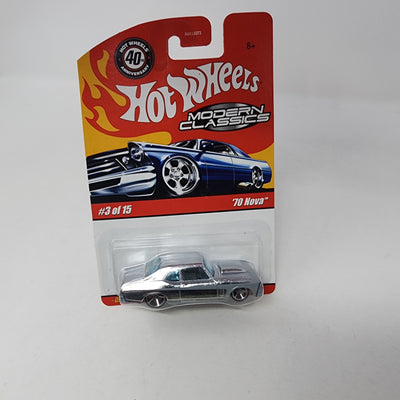 '70 Nova #3 * Chrome * Hot Wheels Modern Classics