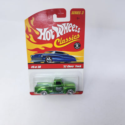 '52 Chevy Truck #6 * Green * Hot Wheels Classics