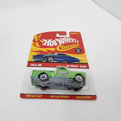 '52 Chevy Truck #6 * Green * Hot Wheels Classics