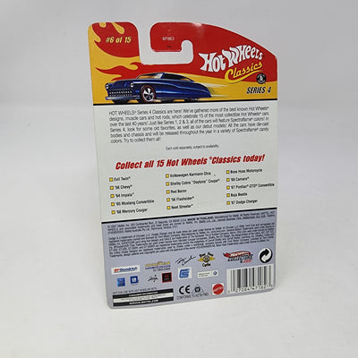 Volkswagen Karmann Ghia #6 * BLUE * Hot Wheels Classics