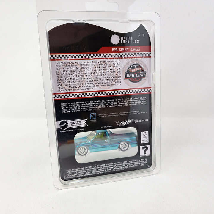 1990 Chevy 454 SS * TEAL * Hot Wheels Red Line Club RLC