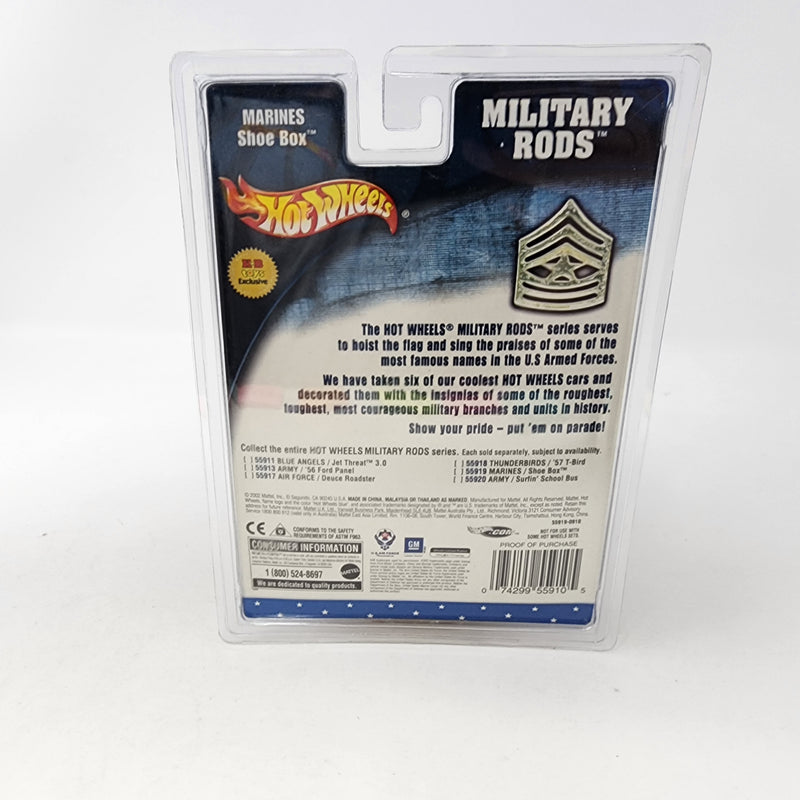 Shoe Box Marines * Hot Wheels Military Rods