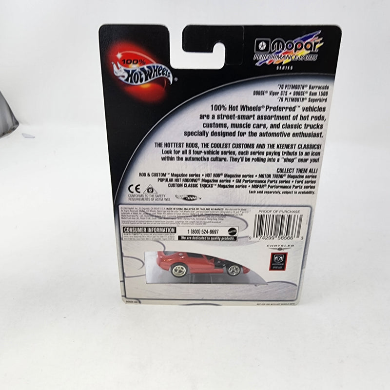 Dodge Viper GTS * RED * Hot Wheels 100% Mopar
