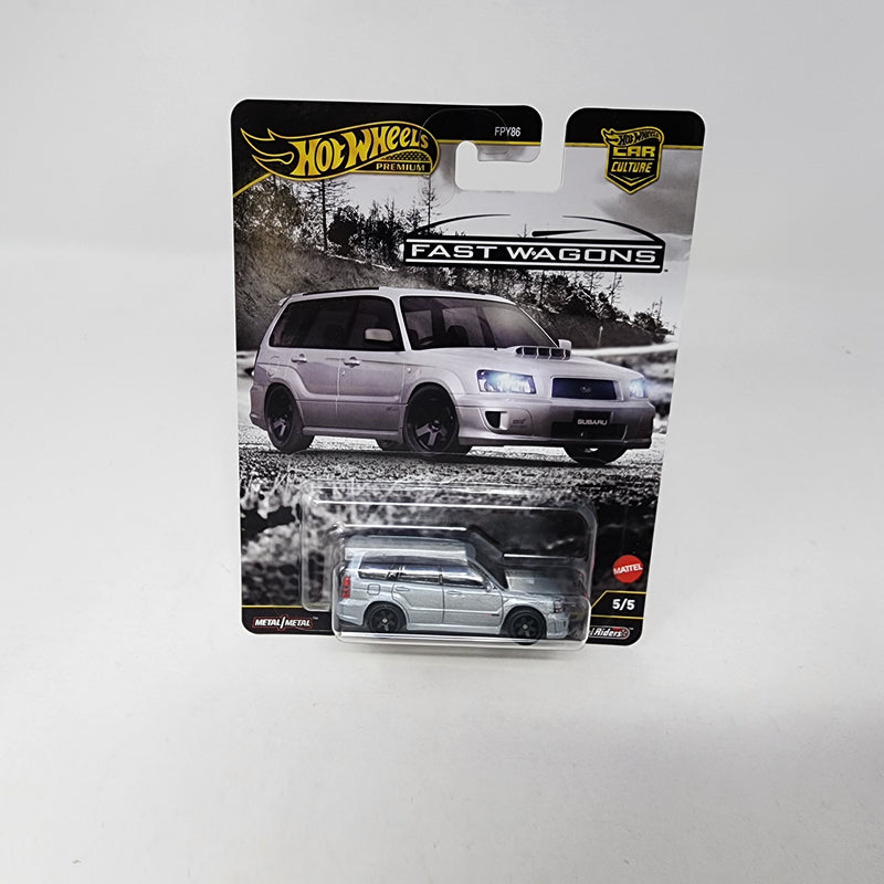Subaru Forester STI * Silver * Hot Wheels Car Culture FAST WAGONS