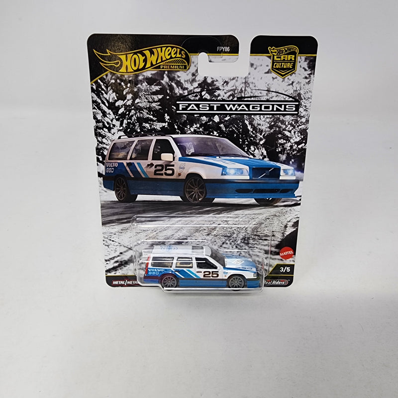 Volvo 850 Estate * White/Blue * Hot Wheels Car Culture FAST WAGONS