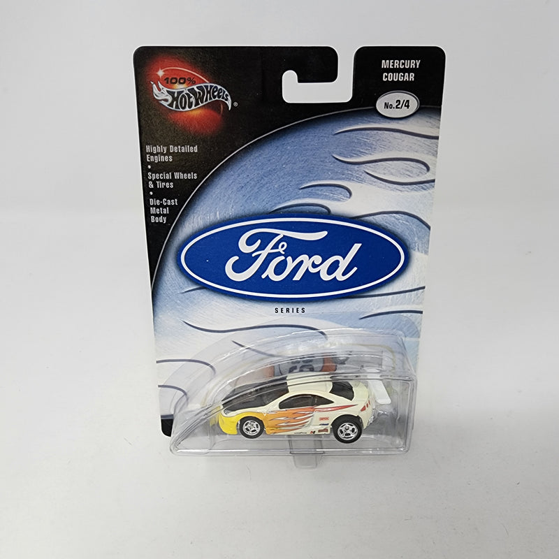 Mercury Cougar * WHITE * Hot Wheels 100% FORD