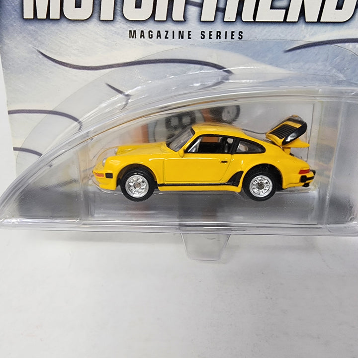 Porsche 930 Turbo * YELLOW * Hot Wheels 100% Motor Trend