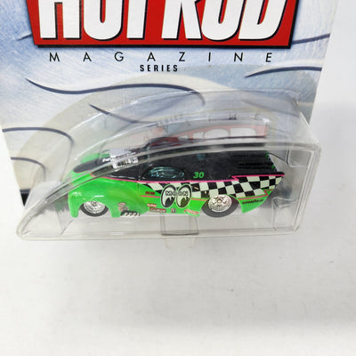 Jeep '41 Willys Coupe * GREEN Mooneyes * Hot Wheels 100% Hot Rod Magazine