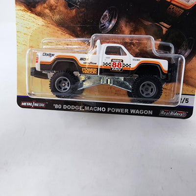 '80 Dodge Macho Power Wagon * White * Hot Wheels Car Culture Desert Rally
