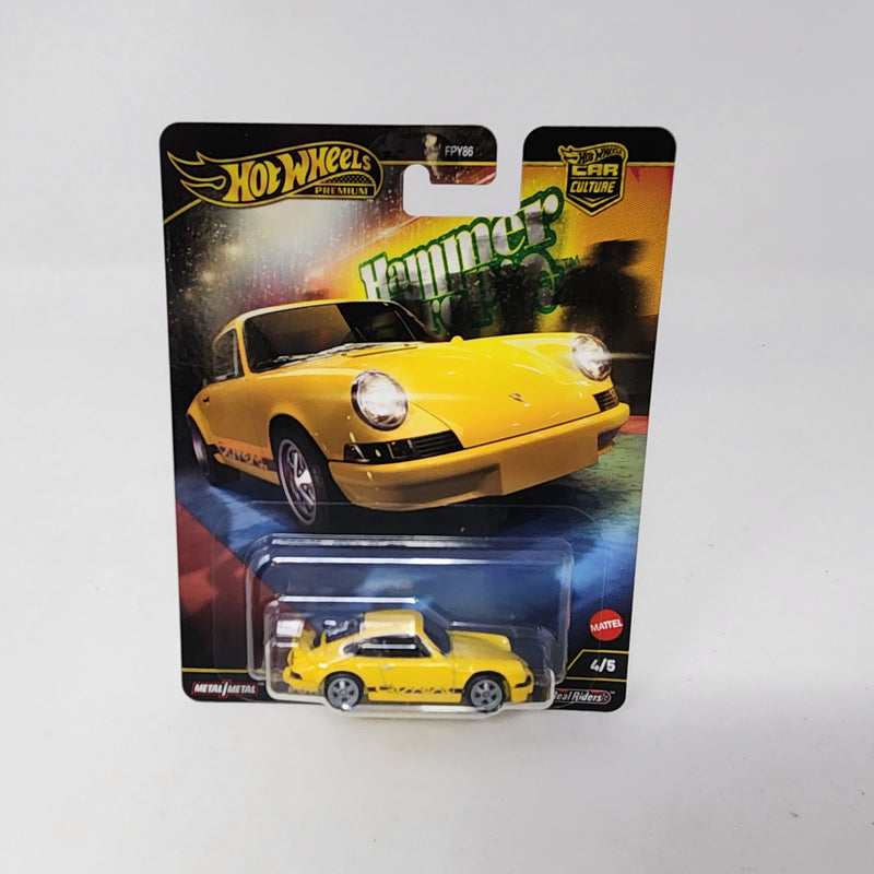 Porsche 911 Carrera RS 2.7 * Yellow * Hot Wheels Car Culture Hammer Drop