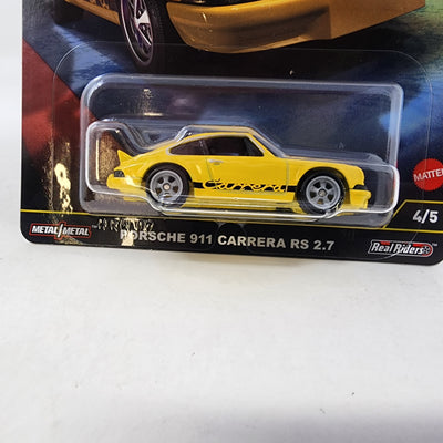 Porsche 911 Carrera RS 2.7 * Yellow * Hot Wheels Car Culture Hammer Drop
