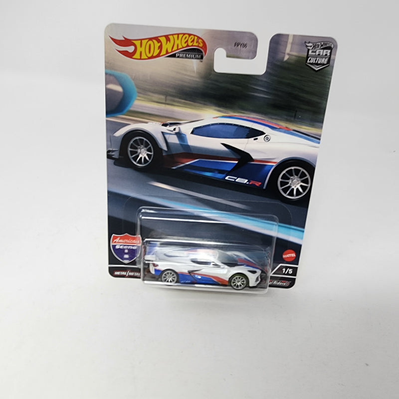 Corvette C8.R * White * Hot Wheels Car Culture American Scene