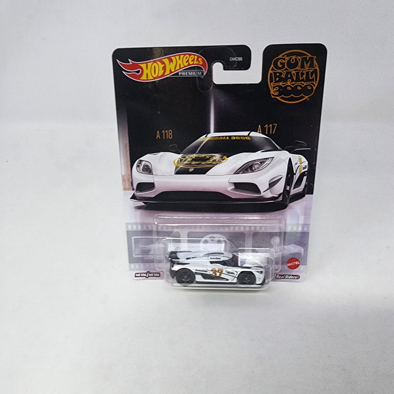 Koenigsegg Agera R Gumball 3000 * Hot Wheels Premium Retro Entertainment