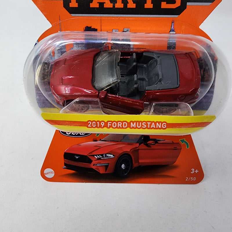 2019 Ford Mustang 2/50 * RED * Matchbox Moving Parts